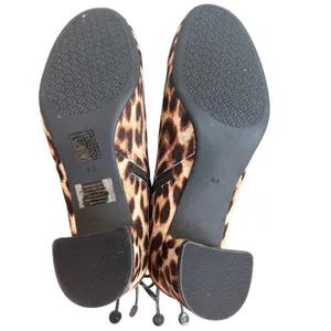 Tory Burch Laila Leopard Calf Hair Ankle Booties Bow Size 8.5 thumbnail 8