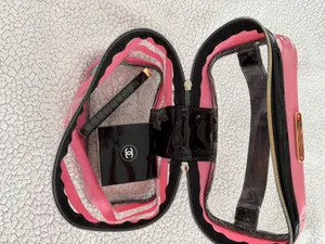 Victoria's Secret clear pink strip Cosmetic Bag thumbnail 10