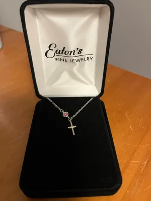 Silver Cross Necklace thumbnail 1