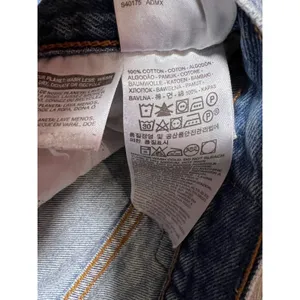 Levis Ankle Skinny‎ Relaxed Distressed Light Wash Jeans Size 26 Button Fly Y2K thumbnail 5