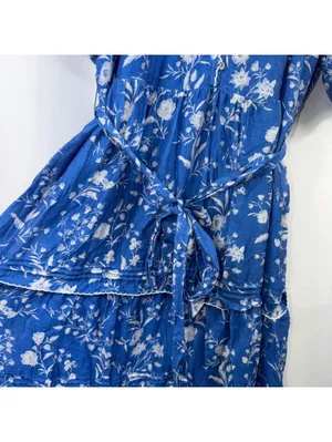 Tuckernuck L Blue Floral Belted Maxi Dress thumbnail 3