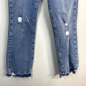 We the Free People‎ Jeans Womens 25 Blue Distressed Cropped Button Fly Stretch thumbnail 4