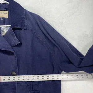 New Free People We The Free Jacket Womens small Viva Surplus in Starless‎ Sky thumbnail 4