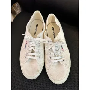 Superga 2750 Cotu Classic Sneakers Off‎ White Canvas Low Top Womens 9.5 Mens 8 thumbnail 4