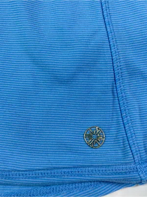 Lilly Pulitzer Luxletic Kapri Full Light Blue Zip Up Gold Accents Women's Size M thumbnail 7