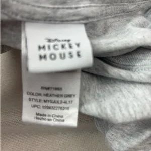 Disney Mickey Mouse XL Embroidered Tee Top in Heather Gray thumbnail 8