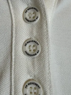Free People FP Movement Tee Time Top Women's XS White Tennis Polo Sporty NWOT thumbnail 10