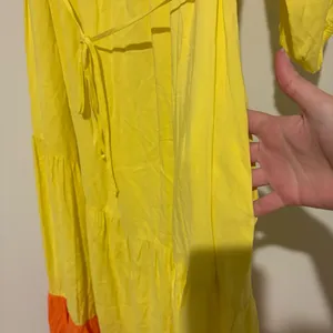 Scoop NYC Mason‎ one shoulder color block midi dress orange yellow size medium thumbnail 6