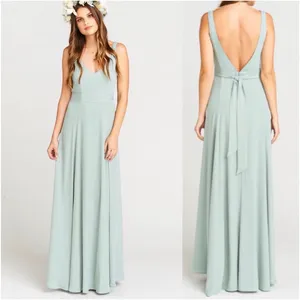 Show Me Your Mumu Jenn Maxi Dress in Silver Sage. Size M thumbnail 2