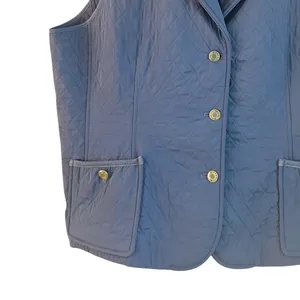 Talbots Womens Quilted Vest Size XL Teal Warm Cozy Chore Comfy‎ thumbnail 5