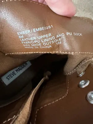 Steve Madden Ember Tan Suede Chunky Heeled Boots~8 thumbnail 8