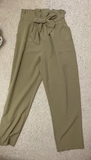 SheIn Tan Paperbag Pants thumbnail 1