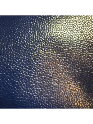 Navy Blue Faux Leather Tote Bag with Shoulder Strap thumbnail 3