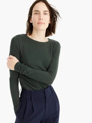 NWT J. Crew Size Large Light Pink Crew Neck Lightweight Soft Sweater Top NEW thumbnail 2