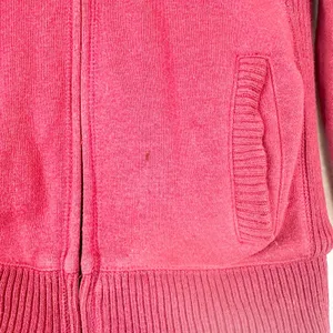 Aeropostale Vintage Y2K Faux Fur Lined Logo Full Zip Hoodie Size Small Maroon thumbnail 4