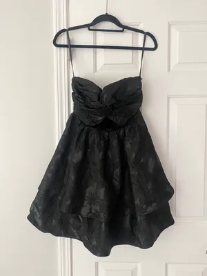 Anthropologie Bhanuni By Jyoti Embroidered Strapless Mini Dress, Size 6 thumbnail 8