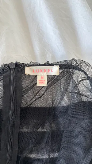 Luxxel Black Formal Tulle Dress thumbnail 5