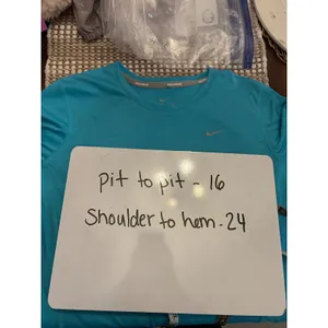 Nike Dri Fit Running Long Sleeve Shirt Women's Size Small Blue Athletic Top‎ thumbnail 5