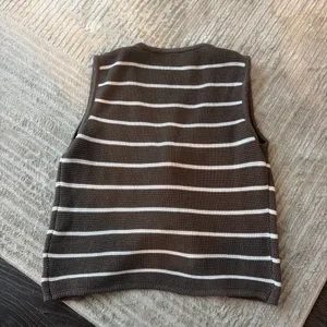 Striped Tie Top Brown thumbnail 2