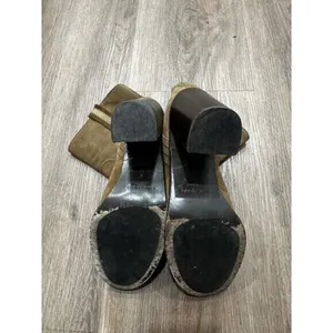KATE SPADE New York BAISE bootie SIZE 9 M Block Heel Suede Leather Tobacco Brown thumbnail 8
