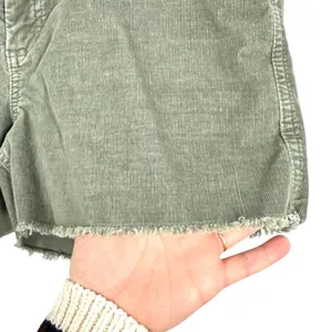 Gap Women's Size 10 Corduroy Shorts Olive Green Raw‎ Hem Casual Summer Essential thumbnail 8