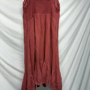 Rust colored house of harlow dress thumbnail 2