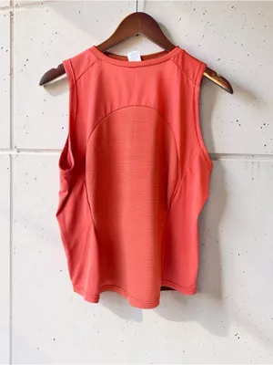 Patagonia Made in USA Athletic Tank Top orange Mesh Size Large thumbnail 8