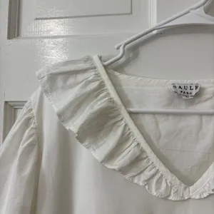 Saule Parc 100% Cotton Midi Dress L‎ Puff Sleeve Boho Cottagecore Victorian Rush thumbnail 2