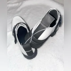 UGG Marin Mega Slip On Loafers White Black‎ Lug Sole Platform Women’s 6 thumbnail 6
