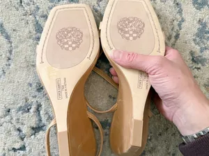 Vince Camuto Ambee Tan Wedge Heel Ankle Strap Sandals 7.5 thumbnail 9