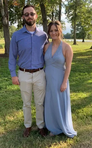 Azazie Bridesmaid Dress Dusty Blue thumbnail 5