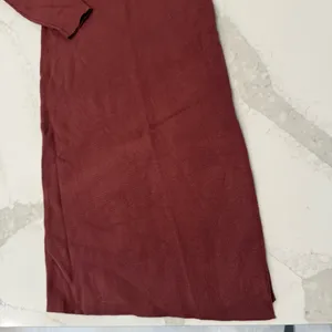 Abercrombie & Fitch NWT Off The Shoulder Midi Sweater Dress Womens Medium Copper thumbnail 4