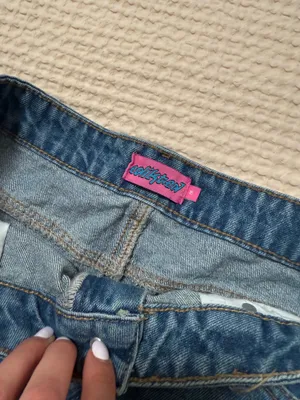 Edikted denim blue mini skirt thumbnail 3