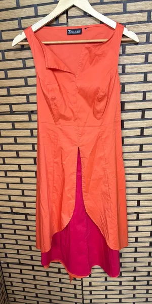 New York & company Orange and pink dress size XS thumbnail 1