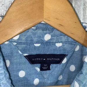 Tommy Hilfiger Denim Polka Dot Sleeveless Button Down  •Small thumbnail 5