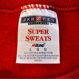 Retro Jerzees Patriotic Grandma Sweatshirt Red White & Blue Size Large thumbnail 10