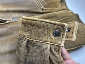 Vintage IZOD soft leather bomber jacket thumbnail 5