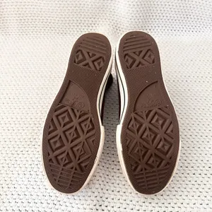 Converse Chocolate Brown Canvas High Top Platform Lace Up Sneakers 6 thumbnail 7
