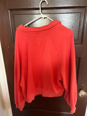 Aerie Quarter Button Sweater Cropped thumbnail 3