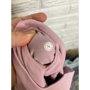 Lululemon double layer align cropped leggings pink purple women's size 14‎ thumbnail 5