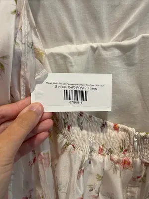 NWT Worth Collective Melody Maxi Dress Size Large L Pink Floral maternity thumbnail 3