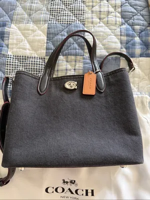 Coach Willow 24 Black Denim thumbnail 2