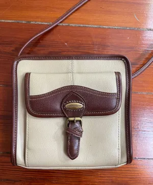 Vintage Liz Claiborne Classic Two-Tone Crossbody Bag Wallet Combo Preppy Y2K 💛🎀 thumbnail 1