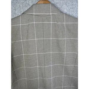 Madewell Womens Small Plaid Double Breasted Blazer Jacket Beige Neutral Academia thumbnail 16