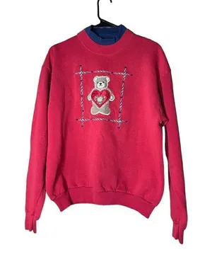 Vintage Endless Designs‎ GrandmaCore Pullover Sweatshirt Size M thumbnail 1