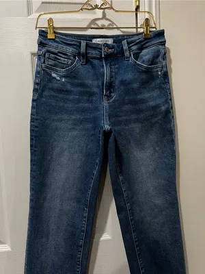 Lovervet By Vervet Mid Rise Full Length Straight Leg Jeans Size 28/7 Stretch thumbnail 8