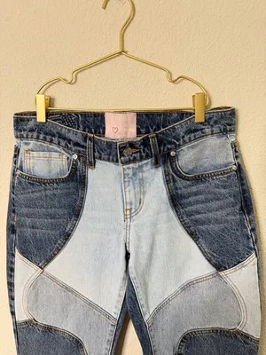 Revice Denim A-List Piece of Me Patchwork Jeans Flare‎ Womens Size 29 thumbnail 7