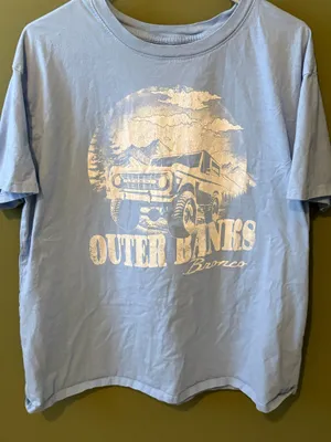 Ford Light Blue Outer Banks Bronco Tee Size M thumbnail 2