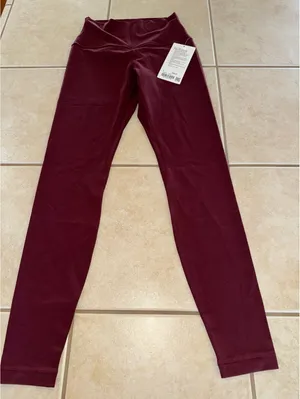 Lululemon Align High-Rise 28” Red Merlot Size 6 NWT thumbnail 3