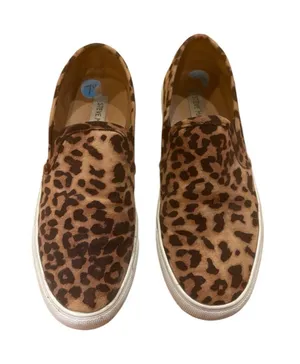 Steve Madden Size 7.5 Cheetah Leopard Slip on Sneaker Shoes thumbnail 1